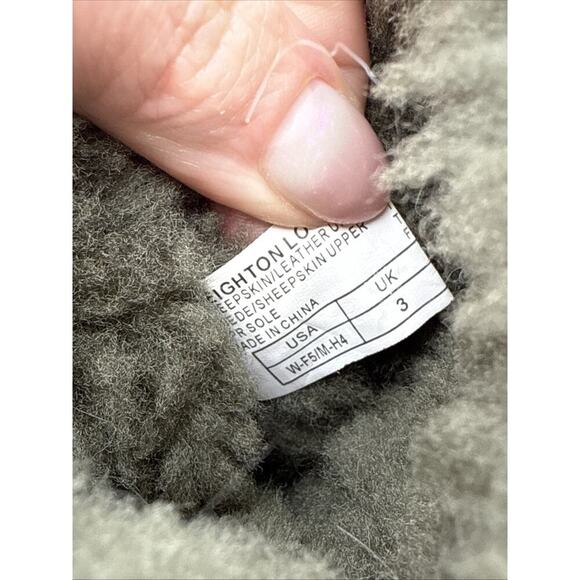 Emu Boots Heighton Lo Sheepskin Womens 5 Green Wedge Winter Australian - Picture 6 of 16